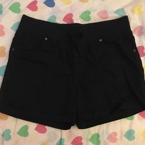 Girls Black Shorts